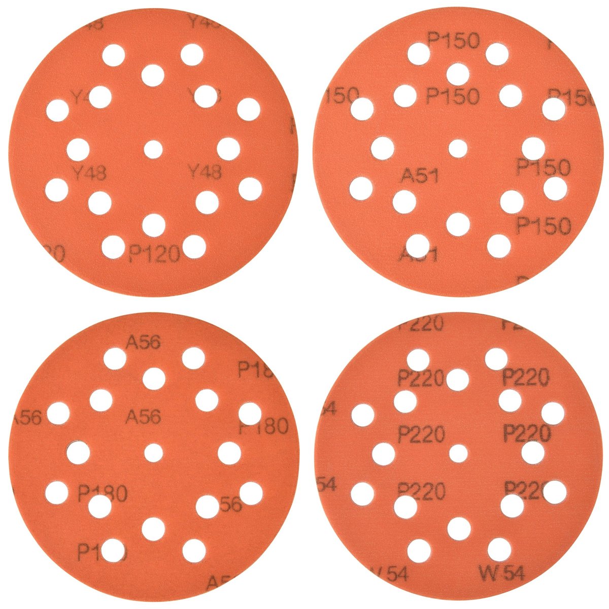View a Larger Image of Extreme Orange 5" Sanding Disc - General Assortment Pack - 12 Piece